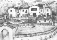 George Washington Smith style renderings Santa Barbara and Montecito California projects